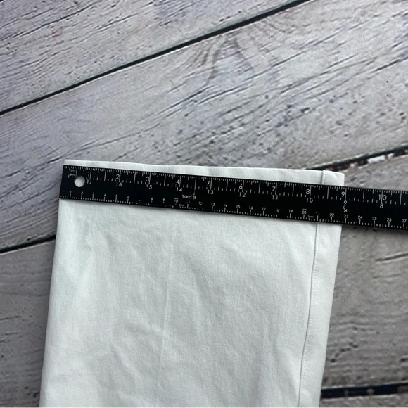 SPANX Flared‎ Pull-On Cropped Jeans Tummy Control Stretch Women’s Large White - Picture 11 of 12